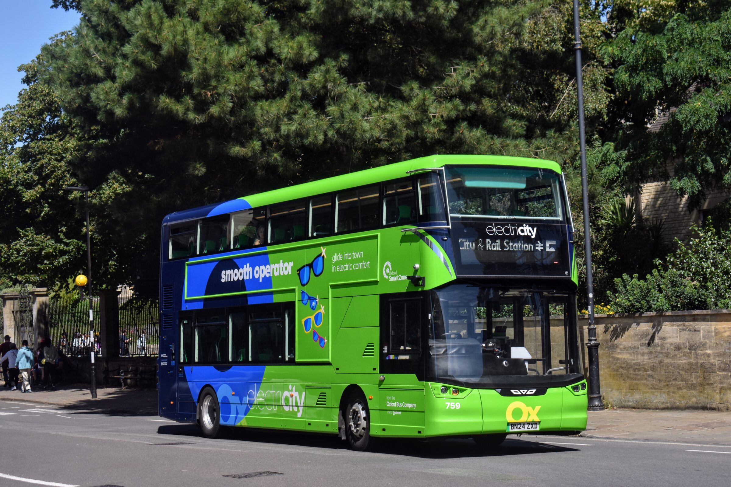 One of Oxford Bus Company’s electric vehicles